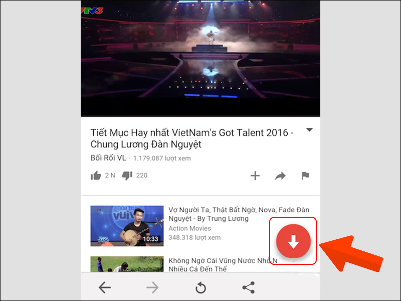 Chọn tải video